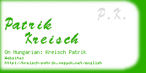 patrik kreisch business card